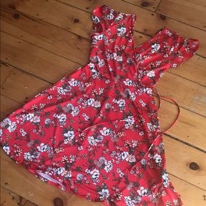 Red Faux Kaileigh Dress